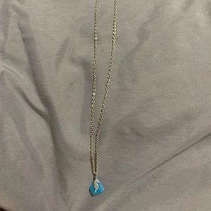 Sea glass seahorse necklace